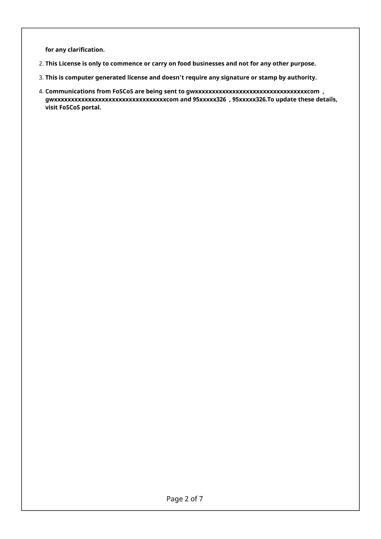 FSSAI License 2